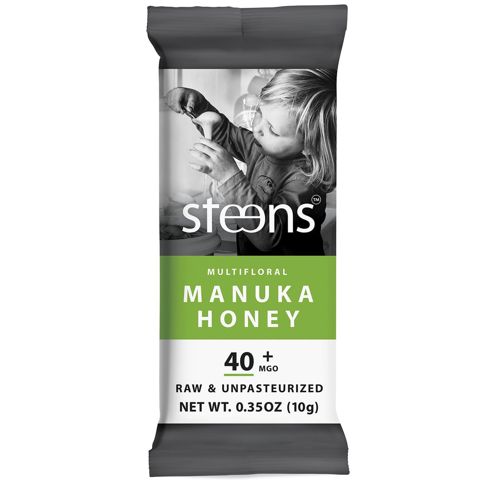 
                  
                    1 Steens Raw Manuka Honey Packet of 0.35 oz - 10 g
                  
                