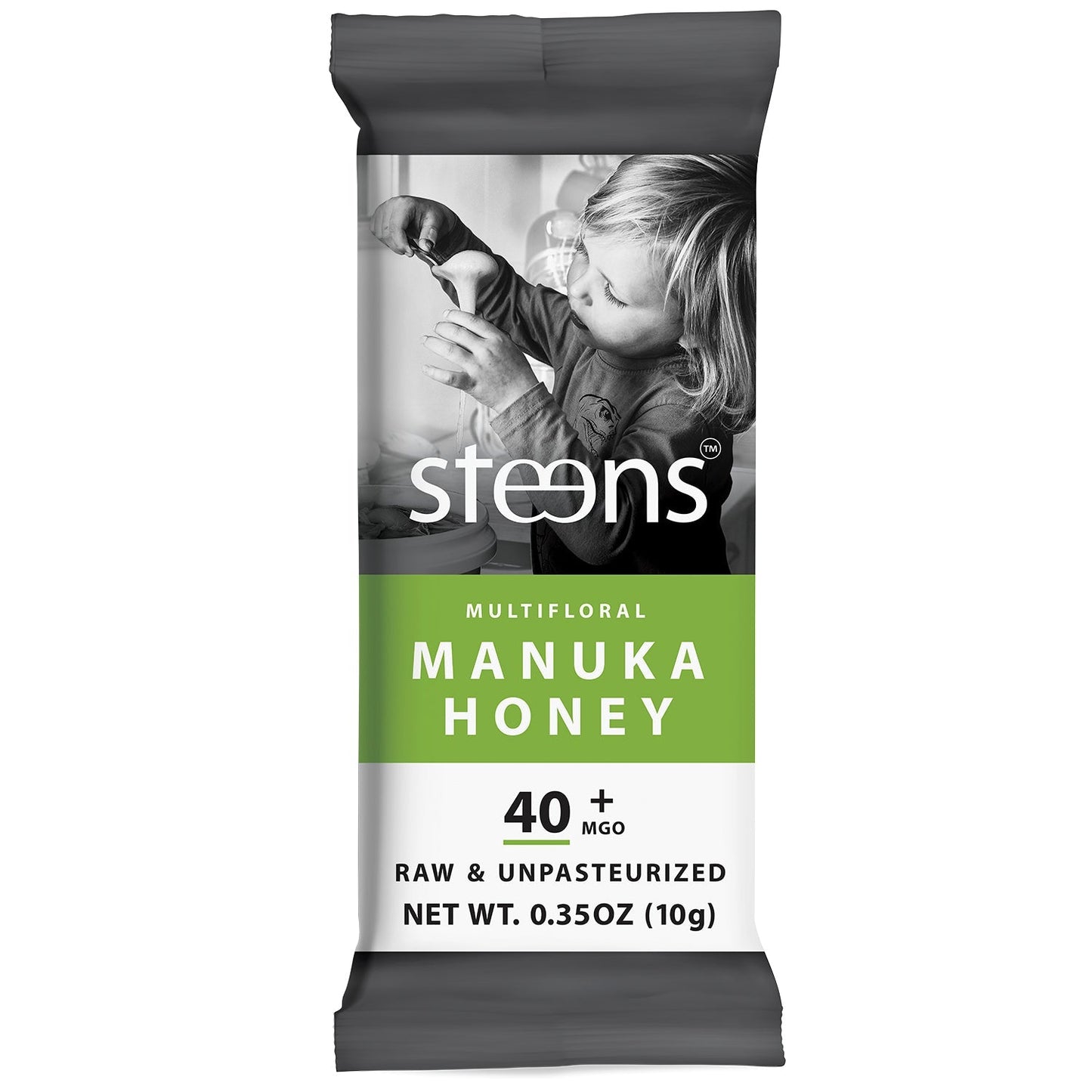 
                  
                    1 Steens Raw Manuka Honey Packet of 0.35 oz - 10 g
                  
                