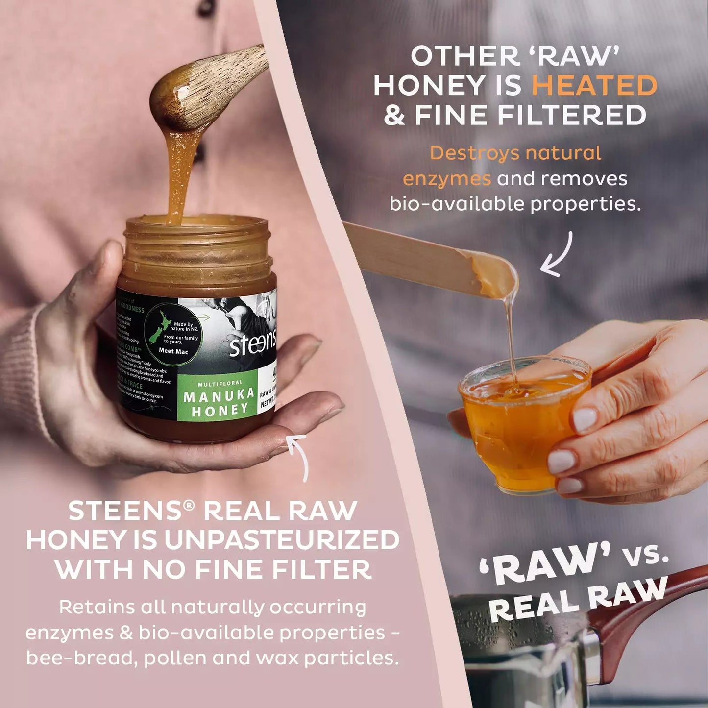 
                  
                    BUNDLE Pack Steens MGO 40+ Raw Manuka Honey 7.9oz - 4 Pack
                  
                