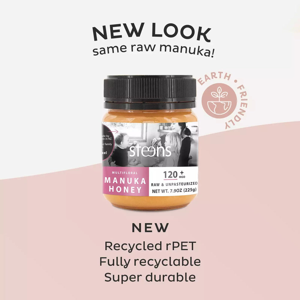 
                  
                    BUNDLE Pack Steens MGO 120+ Raw Manuka Honey 7.9oz - 4 Pack
                  
                