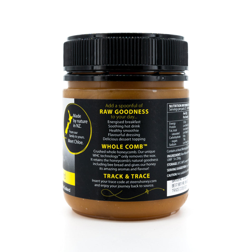 Steens 83 MGO NZ Manuka Honey 250 Gram