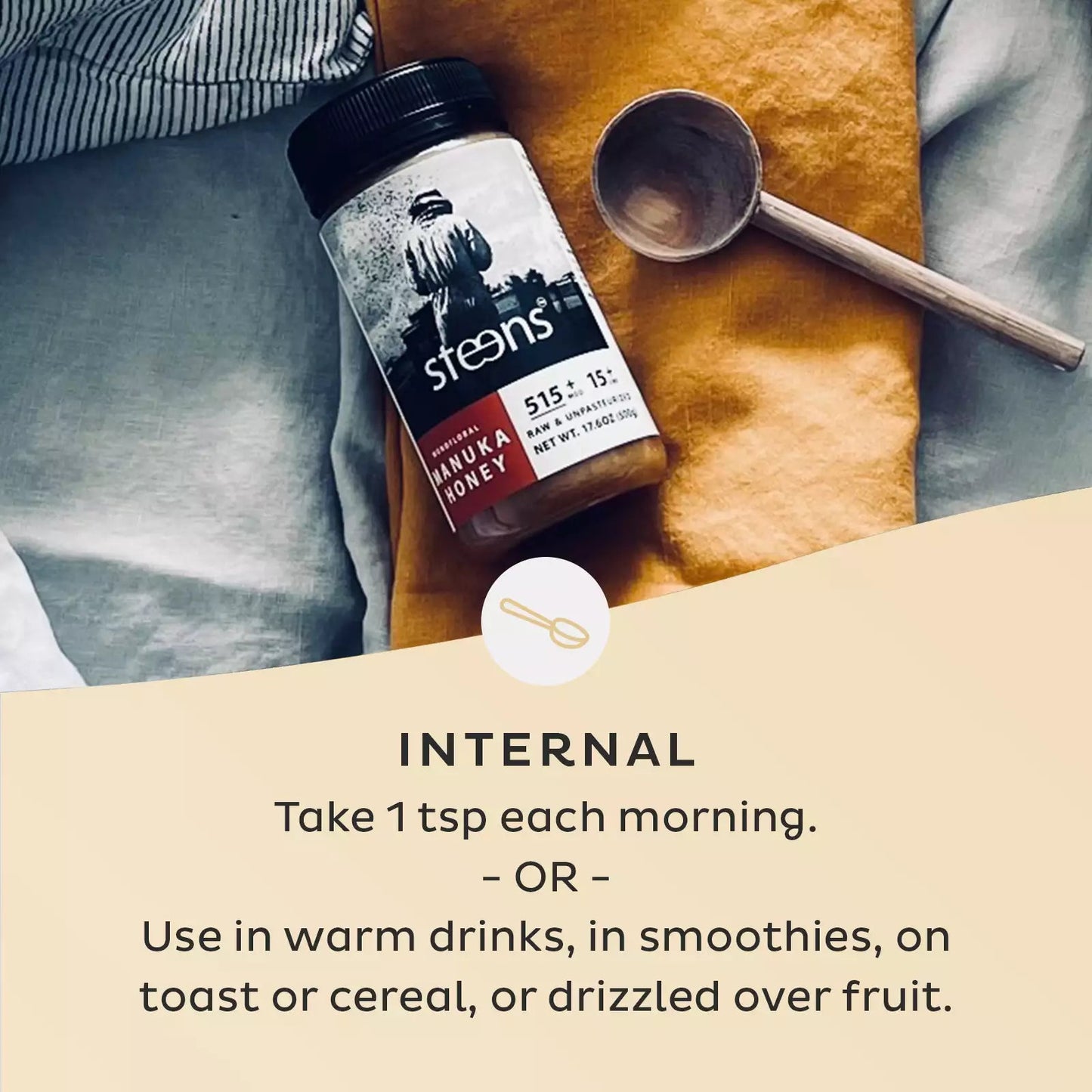 
                  
                    UMF 15+ (MGO 515) Raw Manuka Honey 17.6 oz
                  
                