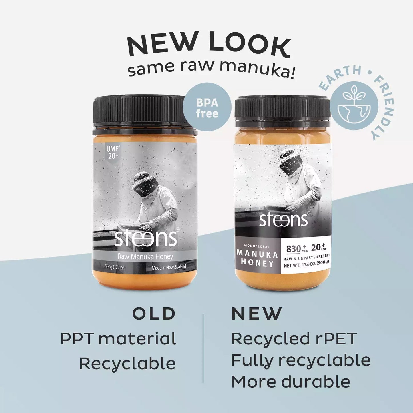 
                  
                    BUNDLE Pack Steens UMF 20+ (MGO 829) Raw Manuka Honey 17.6 oz - 2 Pack
                  
                